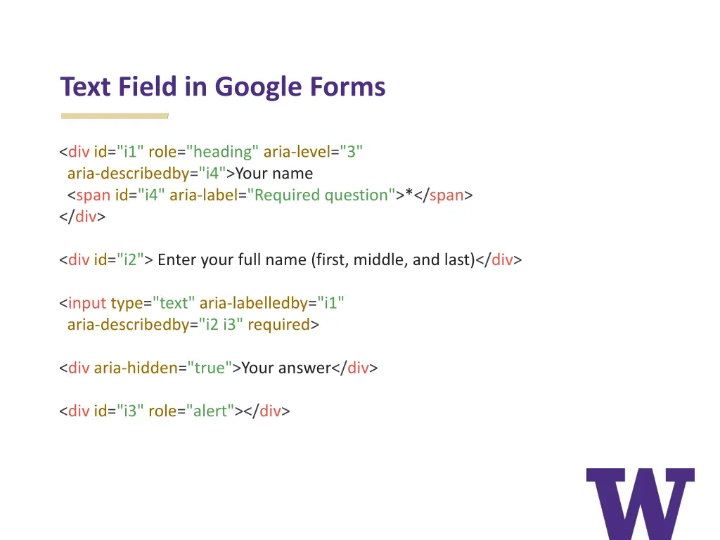 text field in google forms