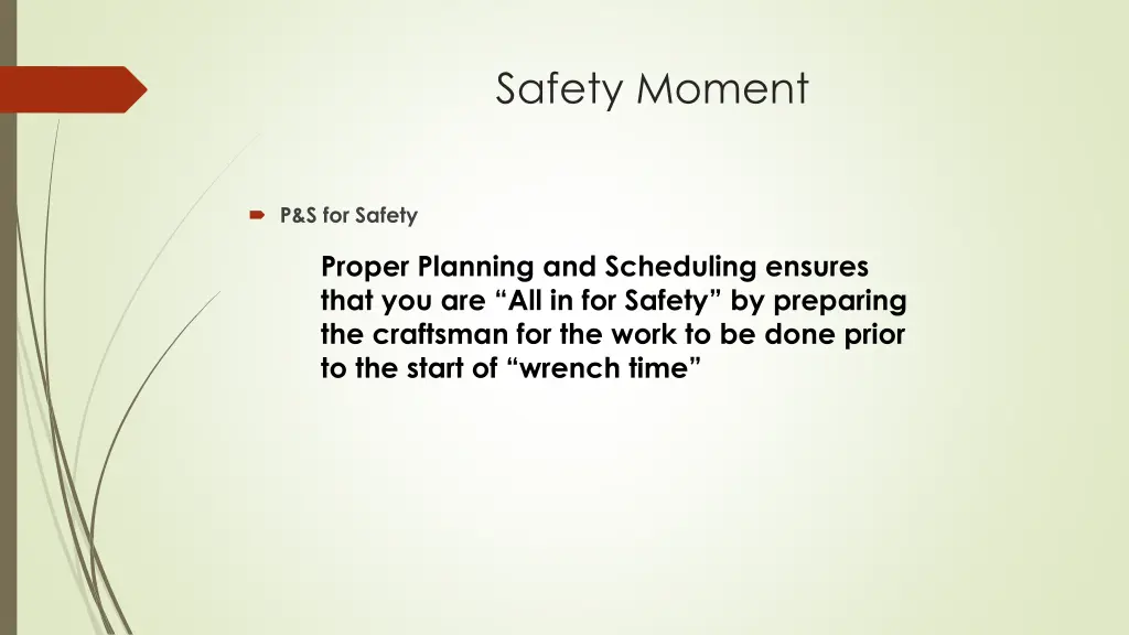 safety moment