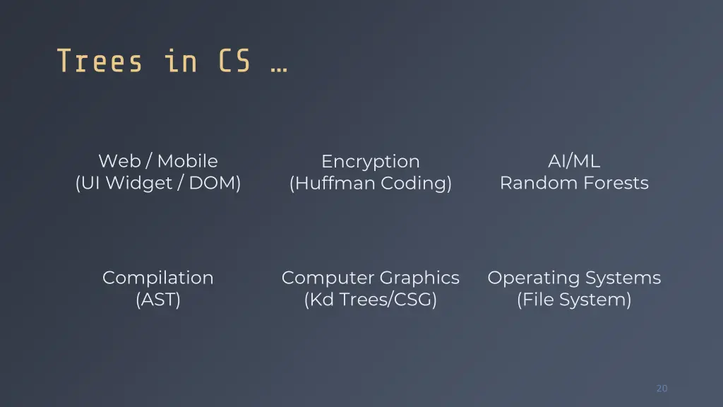 trees in cs