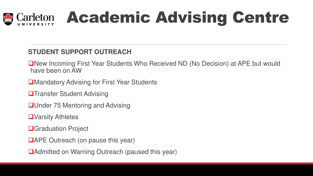academic advising centre 4