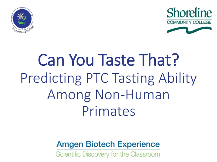 can you taste that can you taste that predicting