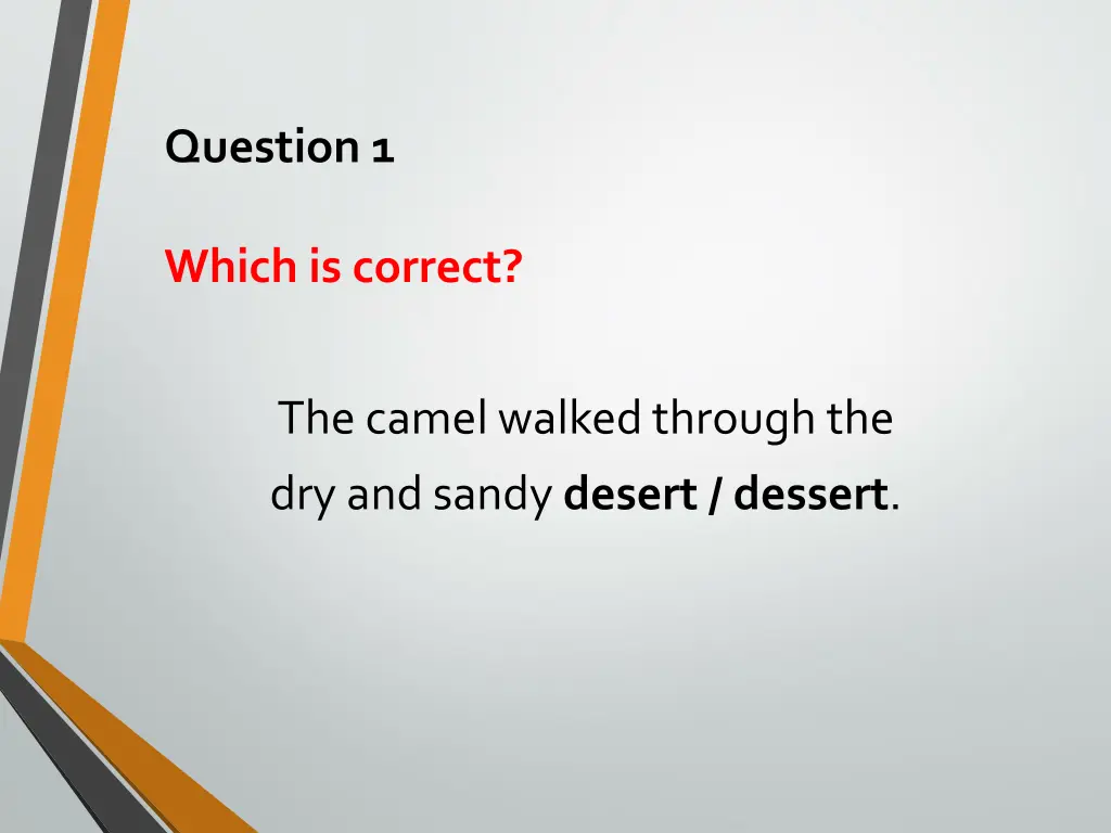 question 1
