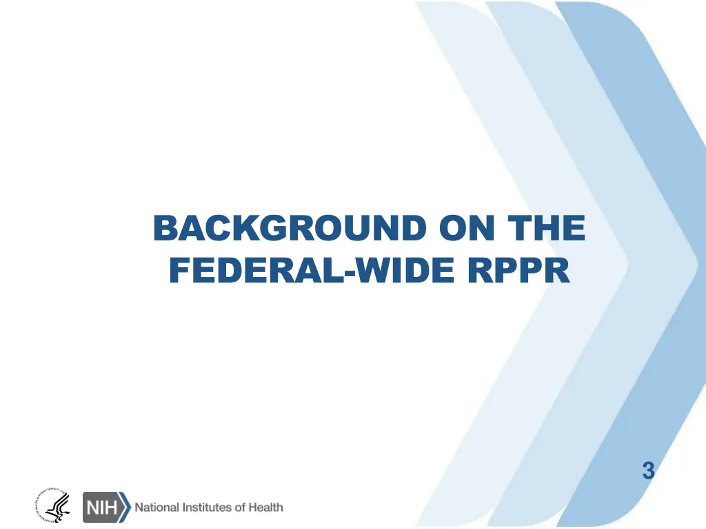background on the federal wide rppr