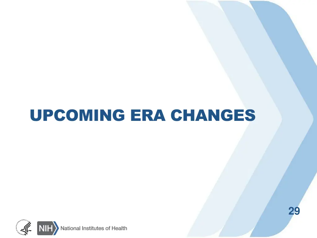 upcoming era changes