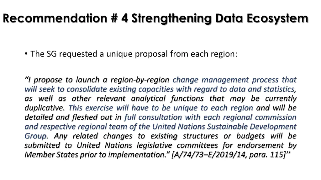 recommendation 4 strengthening data ecosystem