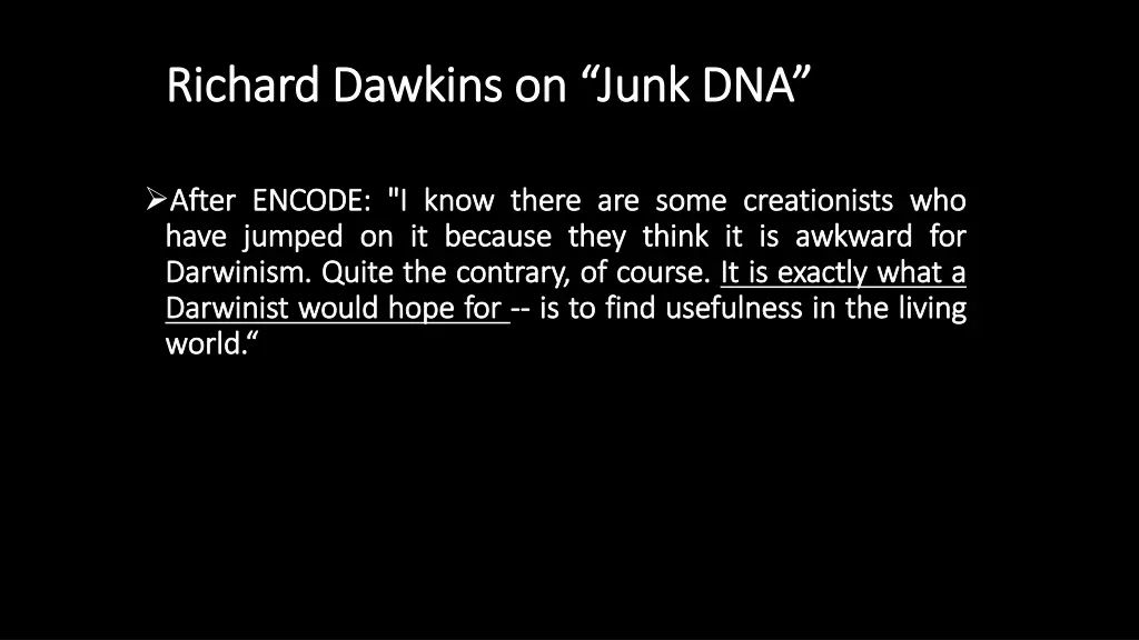 richard dawkins on junk dna richard dawkins 1