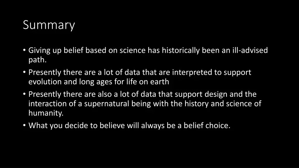summary