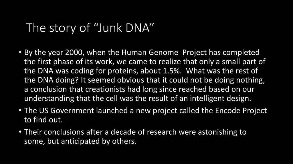 the story of junk dna 1