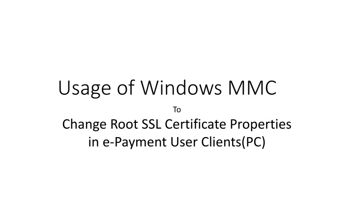 usage of windows mmc