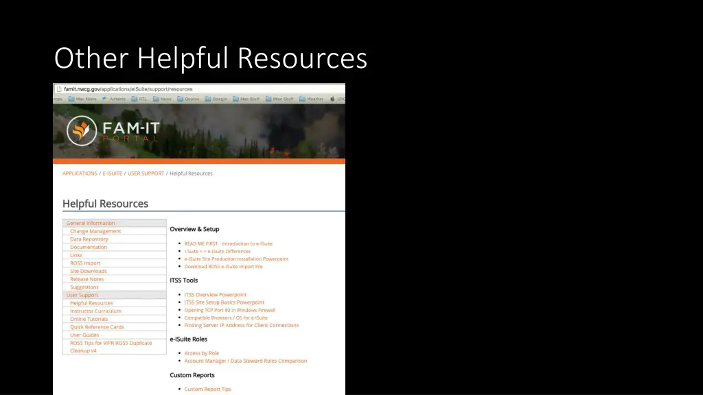 other helpful resources