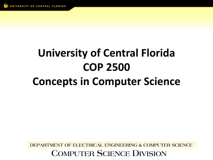 university of central florida cop 2500 concepts