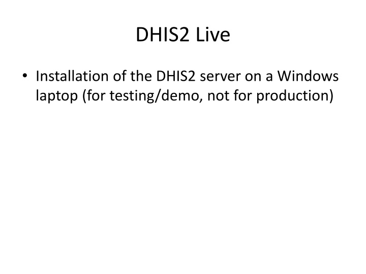 dhis2 live