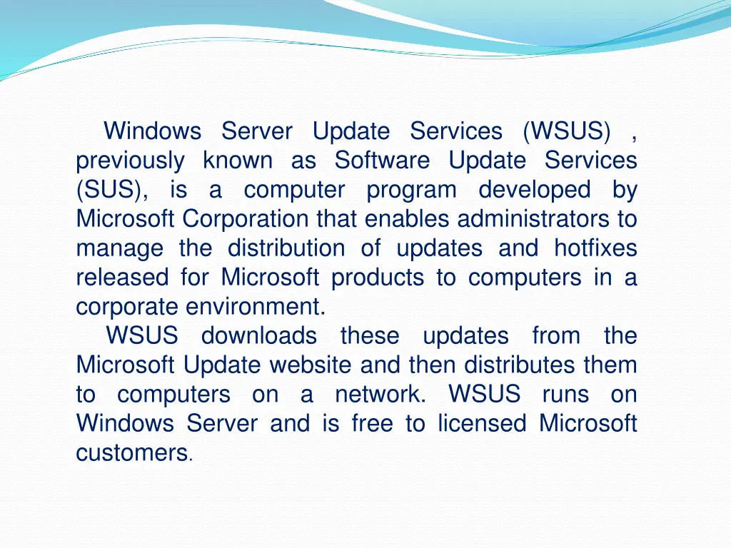 windows server update services wsus previously