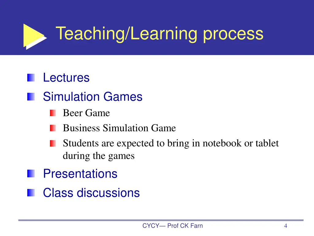 teaching learning process