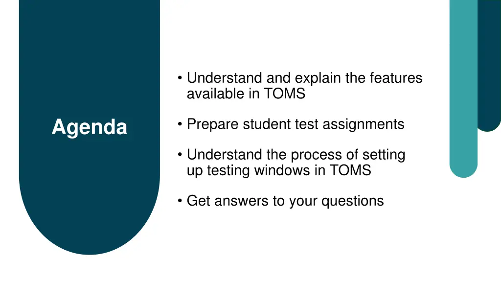 understand and explain the features available