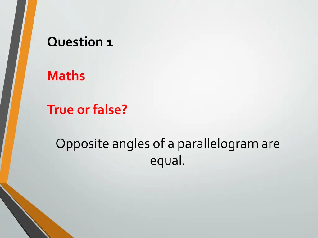 question 1