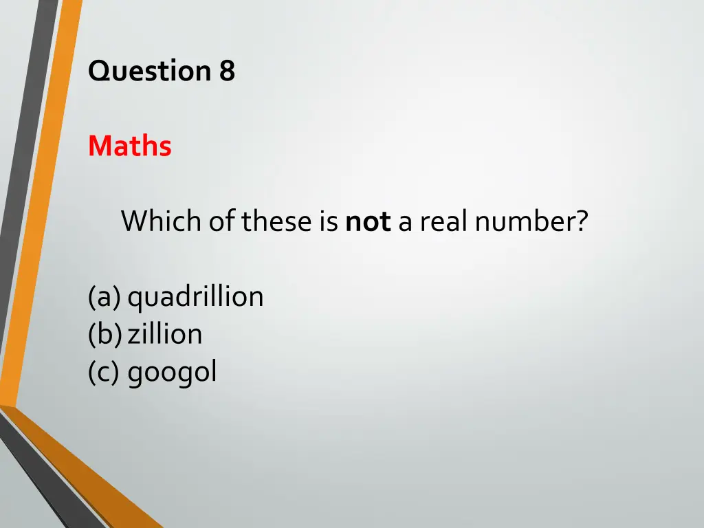 question 8