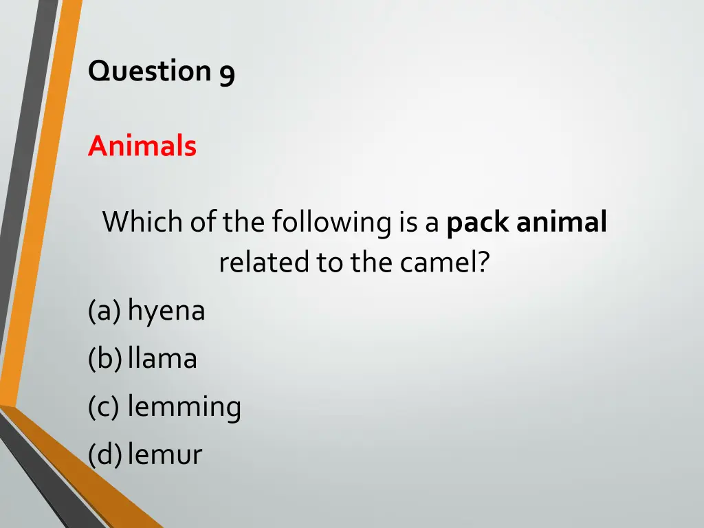 question 9