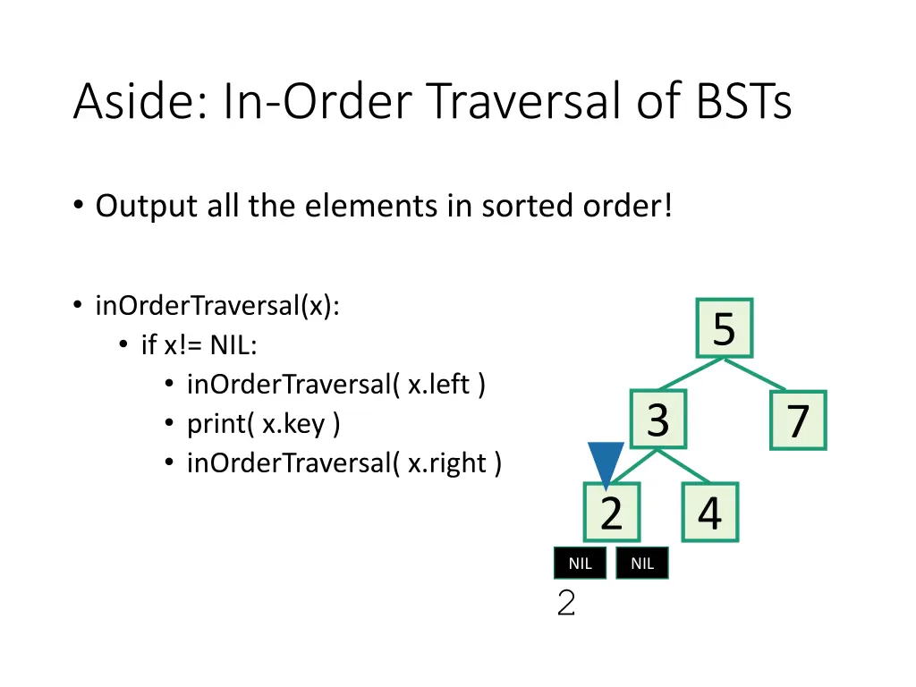 aside in order traversal of bsts 4