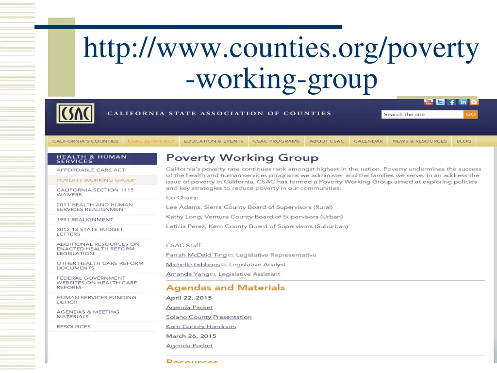 http www counties org poverty working group