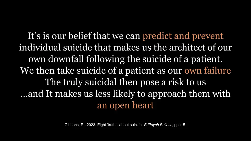 it s is our belief that we can predict