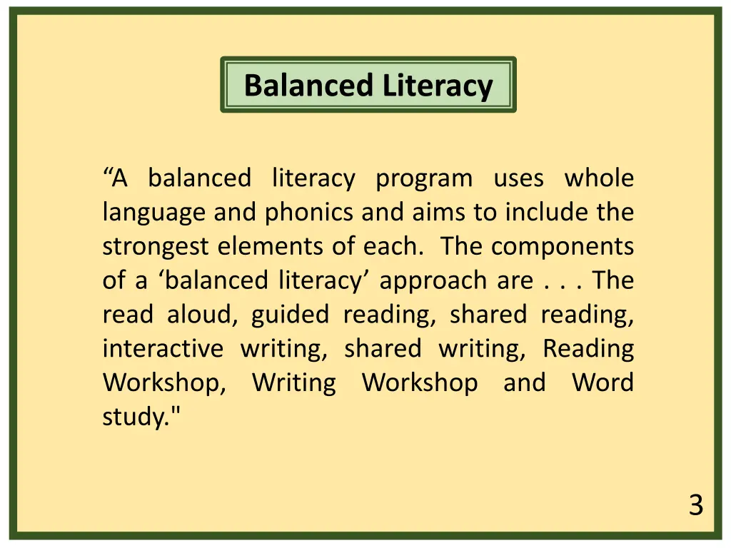 balanced literacy
