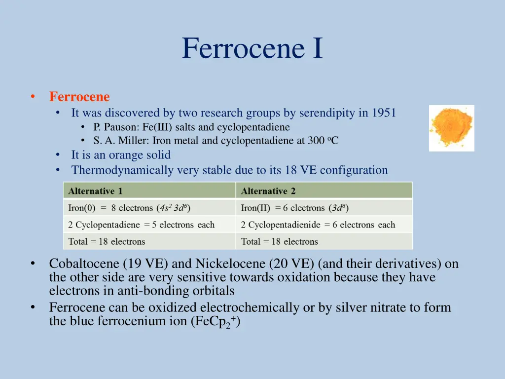ferrocene i