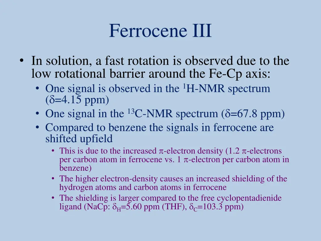 ferrocene iii