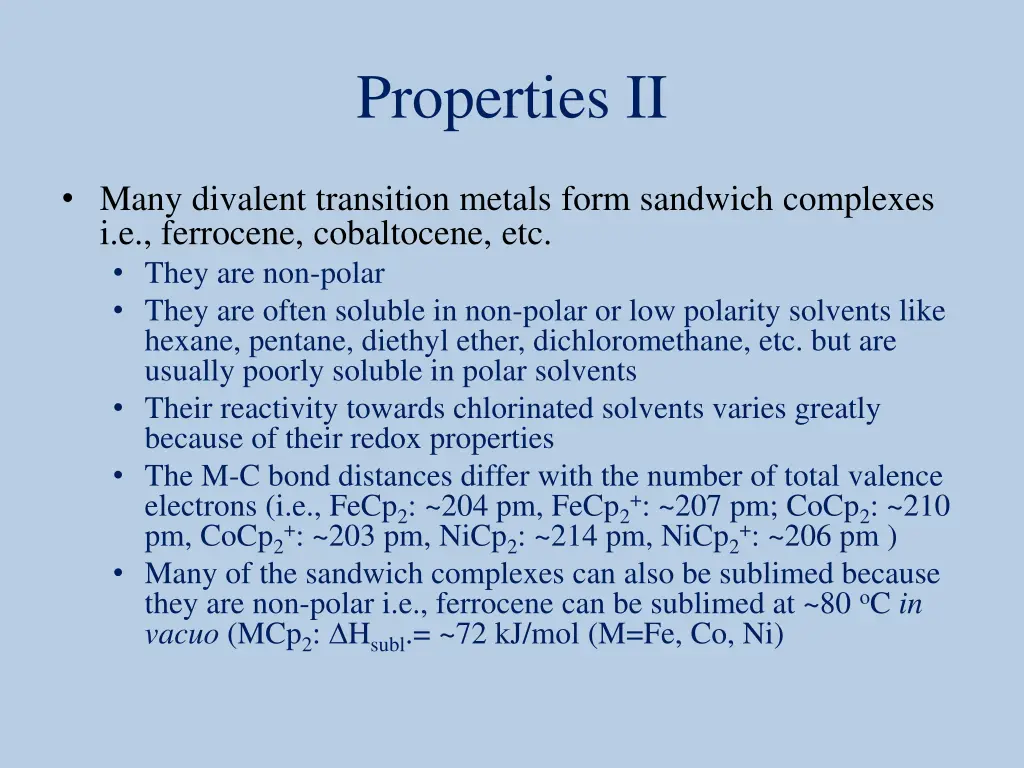 properties ii