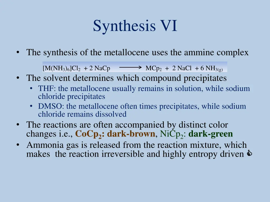 synthesis vi