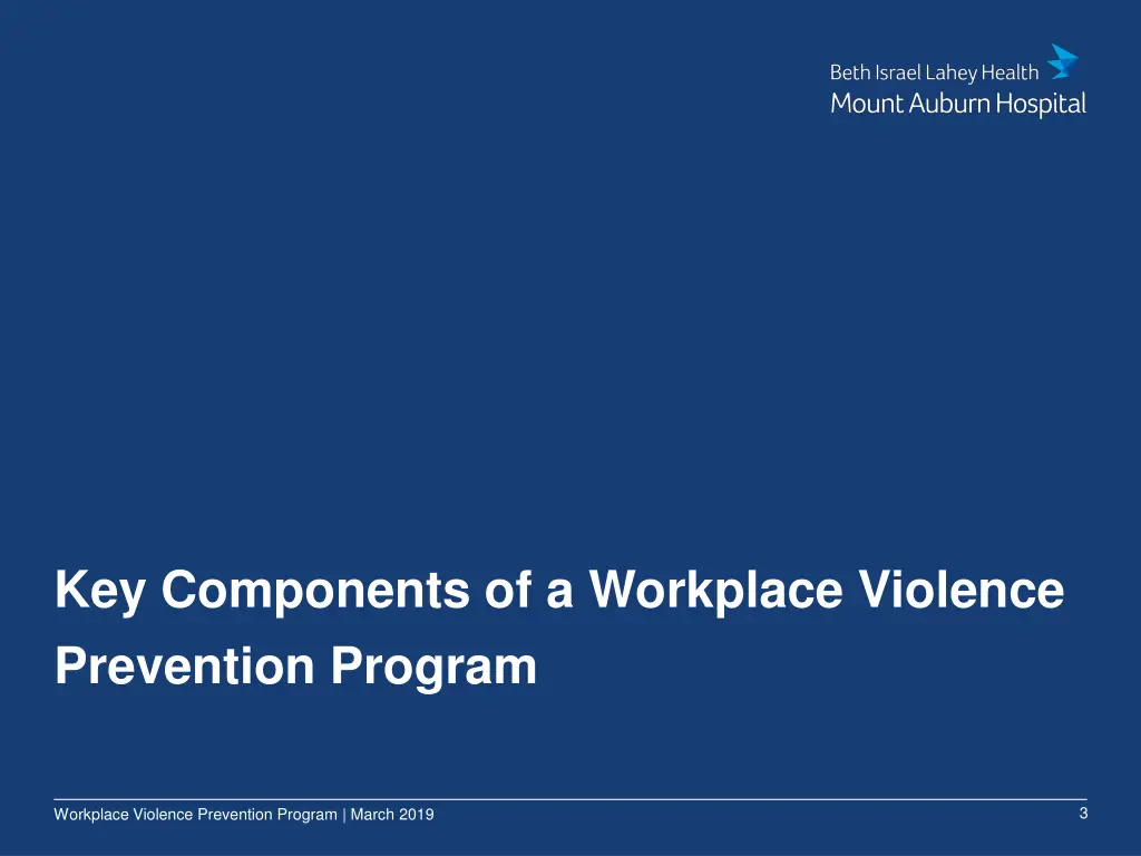 key components of a workplace violence prevention