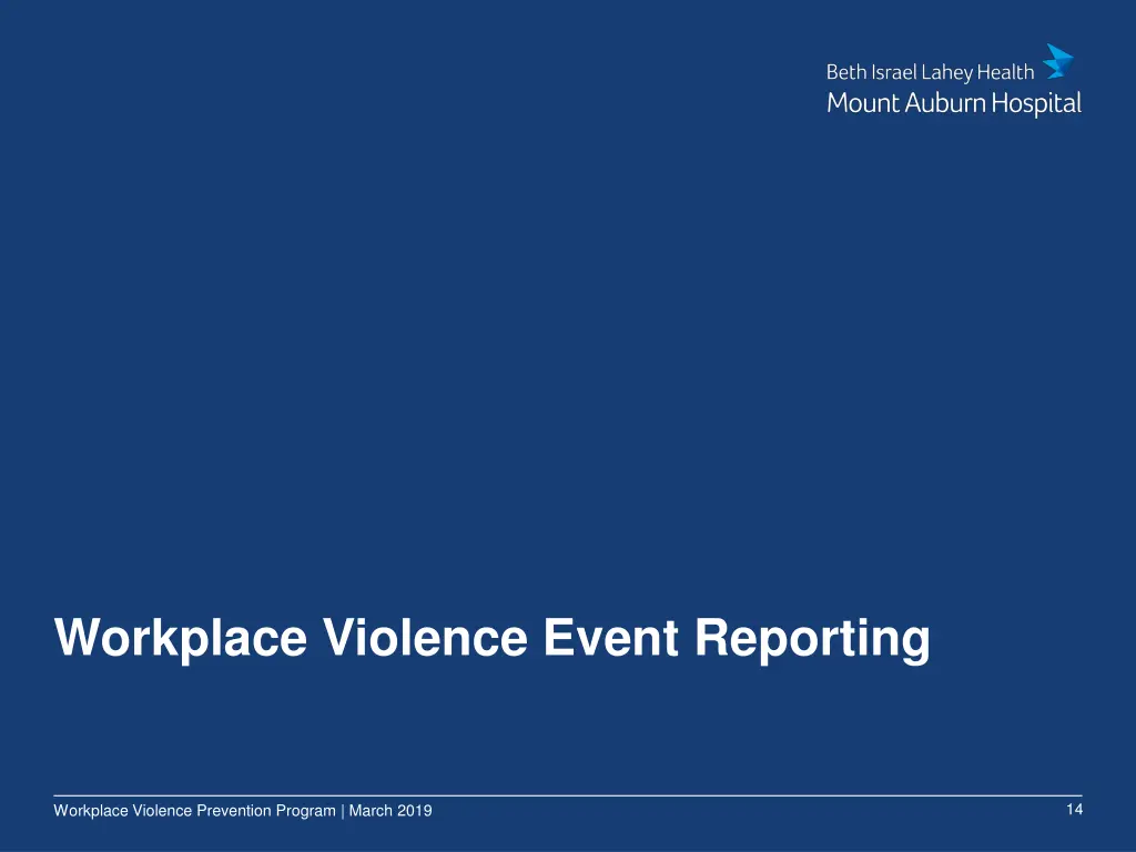 workplace violence event reporting