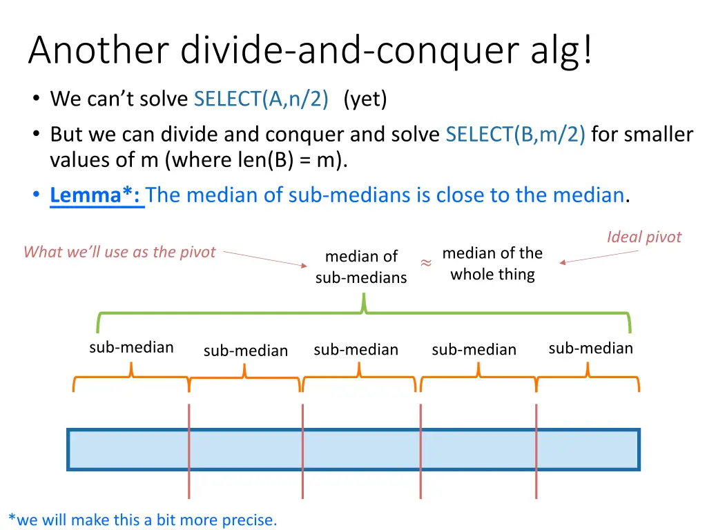 another divide and conquer alg we can t solve