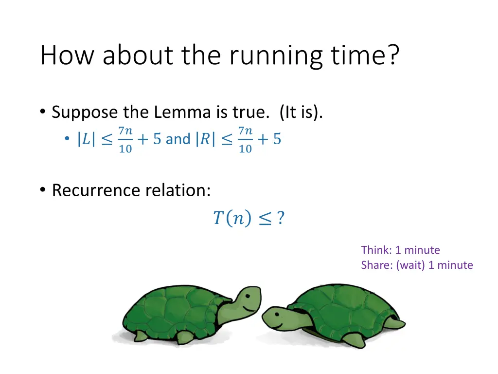 how about the running time
