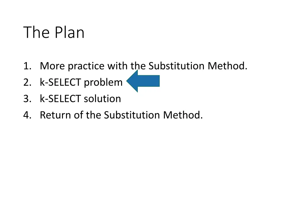 the plan