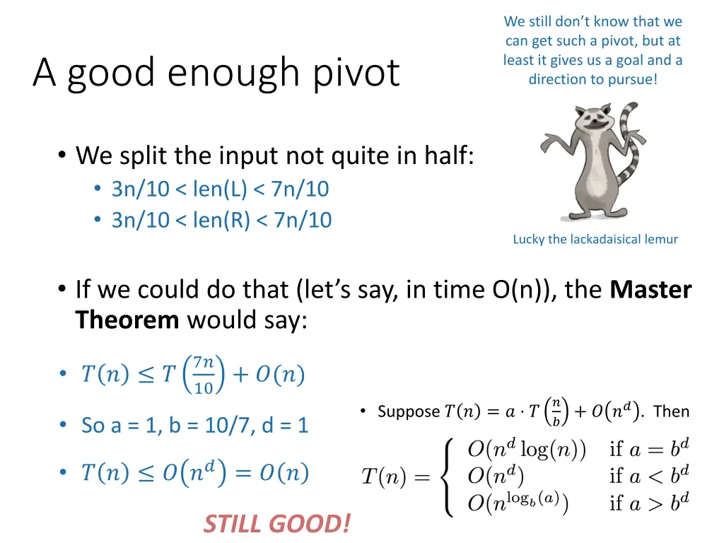 we still don t know that we can get such a pivot