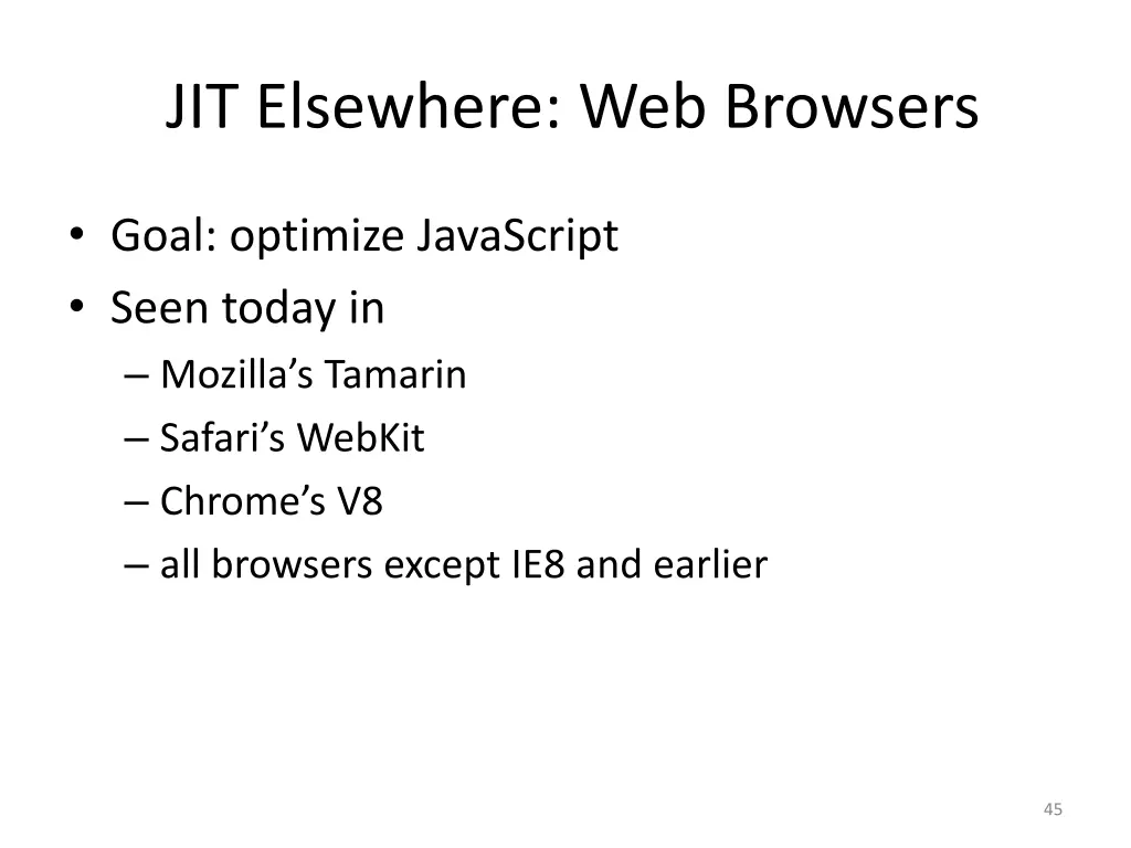 jit elsewhere web browsers