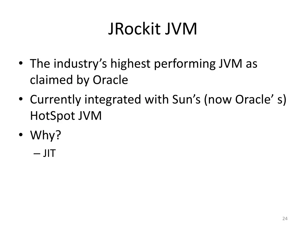 jrockit jvm