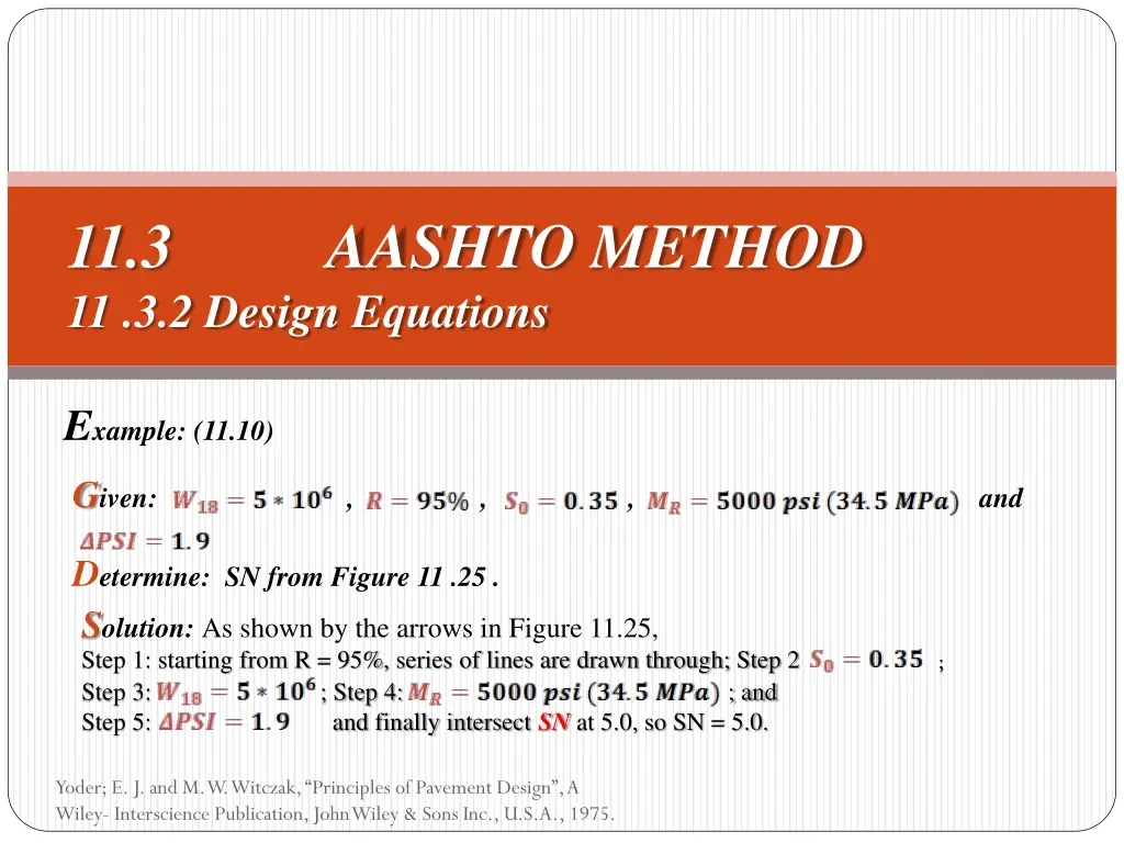 11 3 aashto method 11 3 2 design equations 10