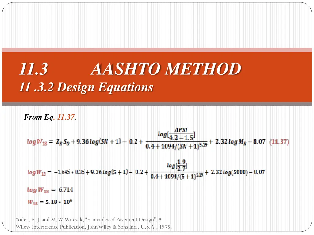 11 3 aashto method 11 3 2 design equations 13