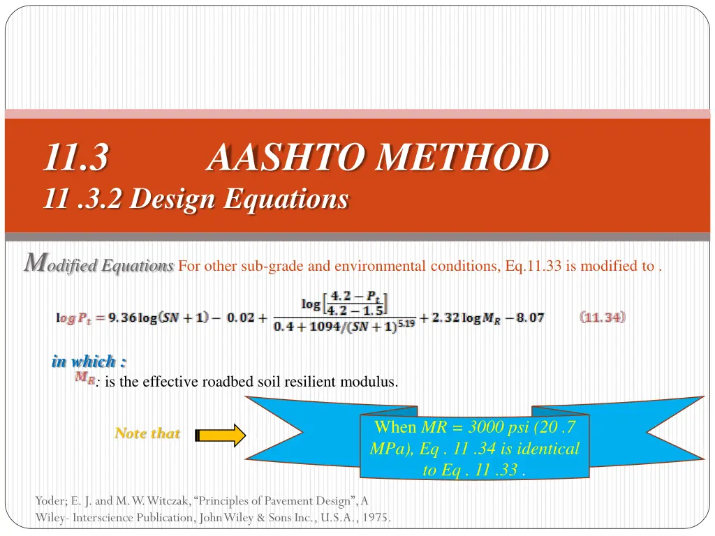 11 3 aashto method 11 3 2 design equations 3