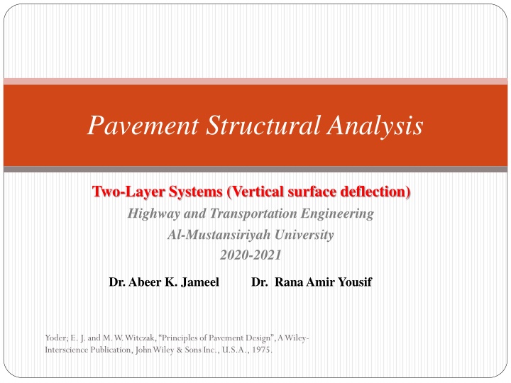 pavement structural analysis