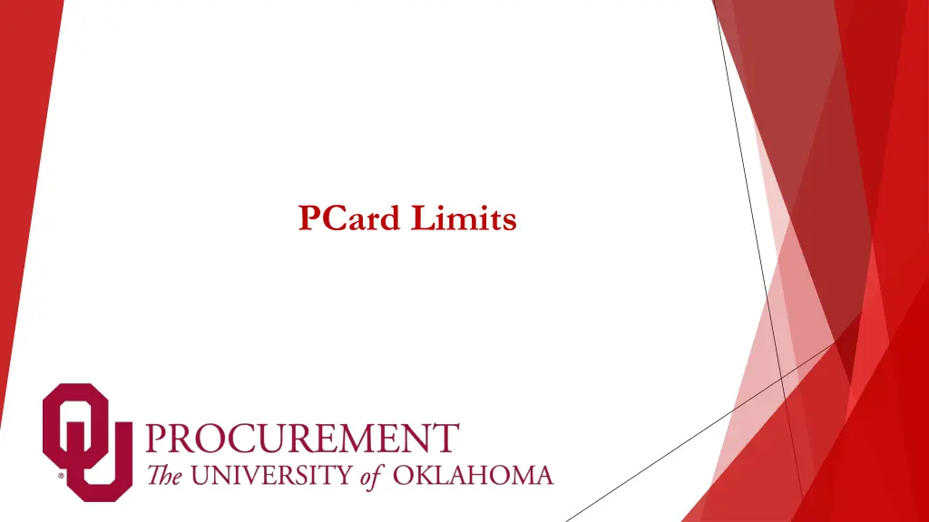 pcard limits