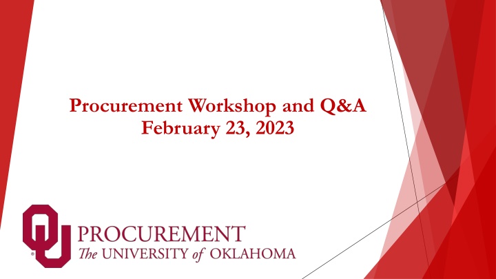 procurement workshop and q a february 23 2023
