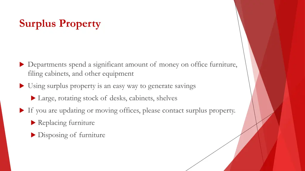 surplus property 1