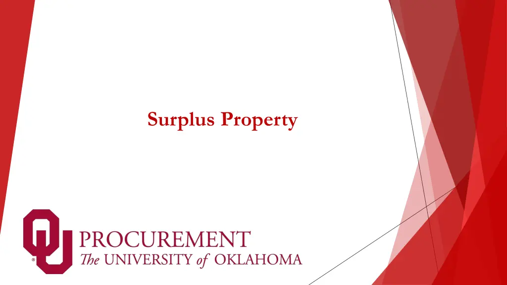 surplus property