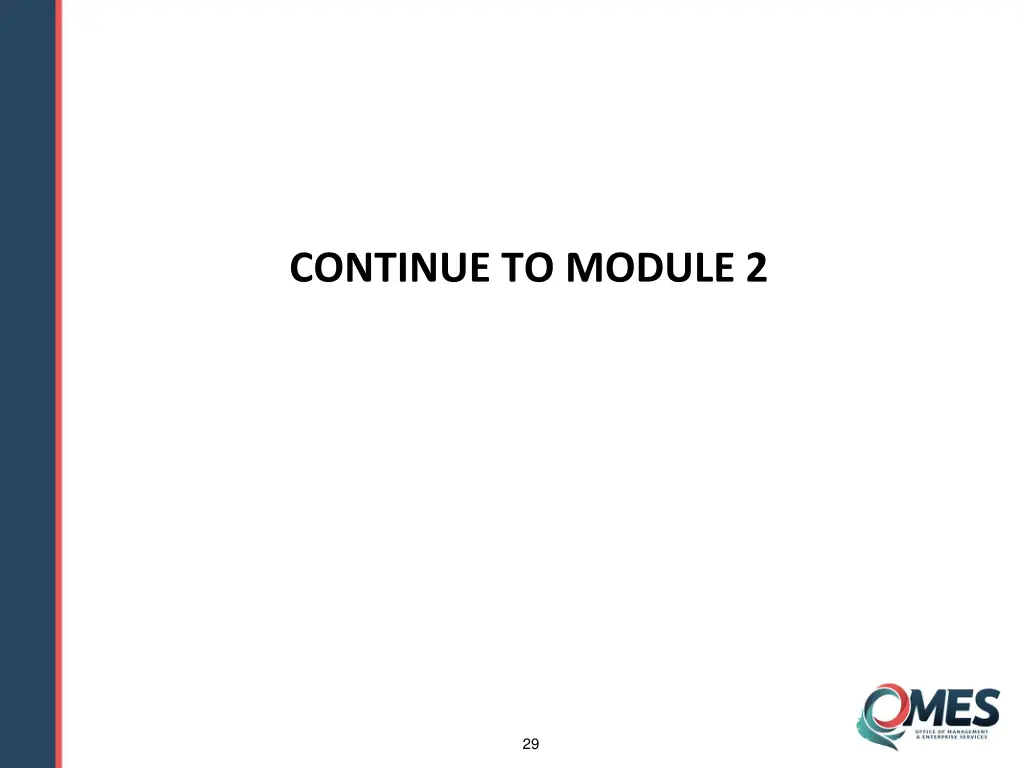 continue to module 2
