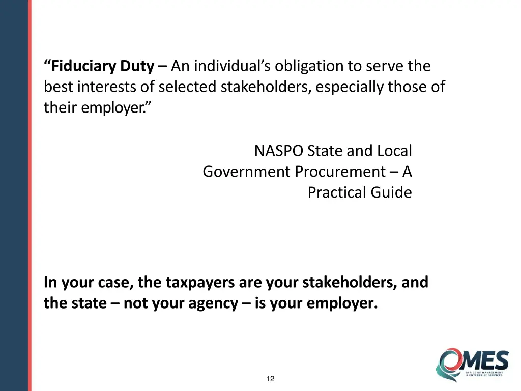 fiduciary duty an individual s obligation