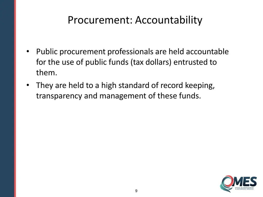 procurement accountability