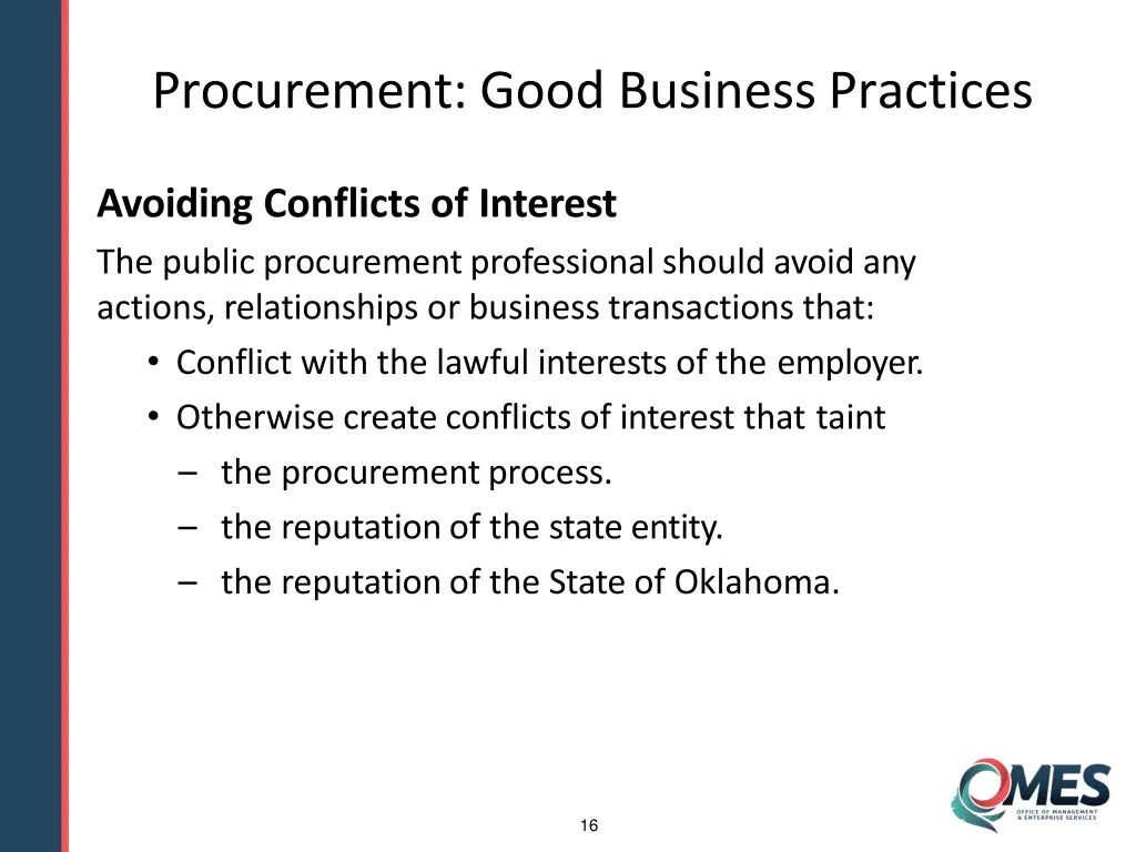 procurement good business practices 5